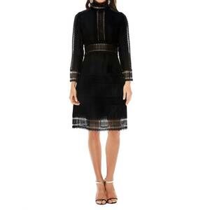 NEW THURLEY salvadore mini dress in black